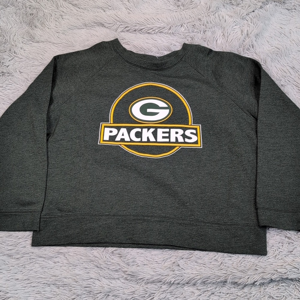 Green Bay Packers Sweatshirt Womens 2XL Green NFL Football Soft Comfort